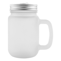 Jar en verre avec anse Satiné